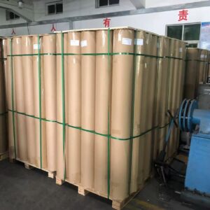 Oilproof PE Coated Kraft Paper 100% Virgin Wood Pulp Jumbo Kraft Paper